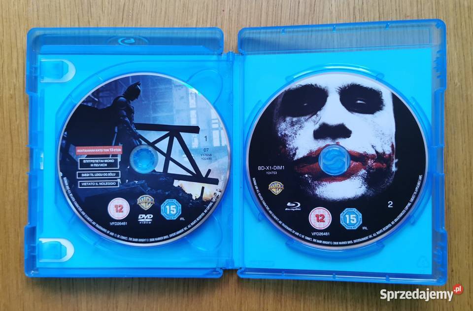 The Dark Knight Mroczny Rycerz 2x Bluray DVD Filmy Parzęczew