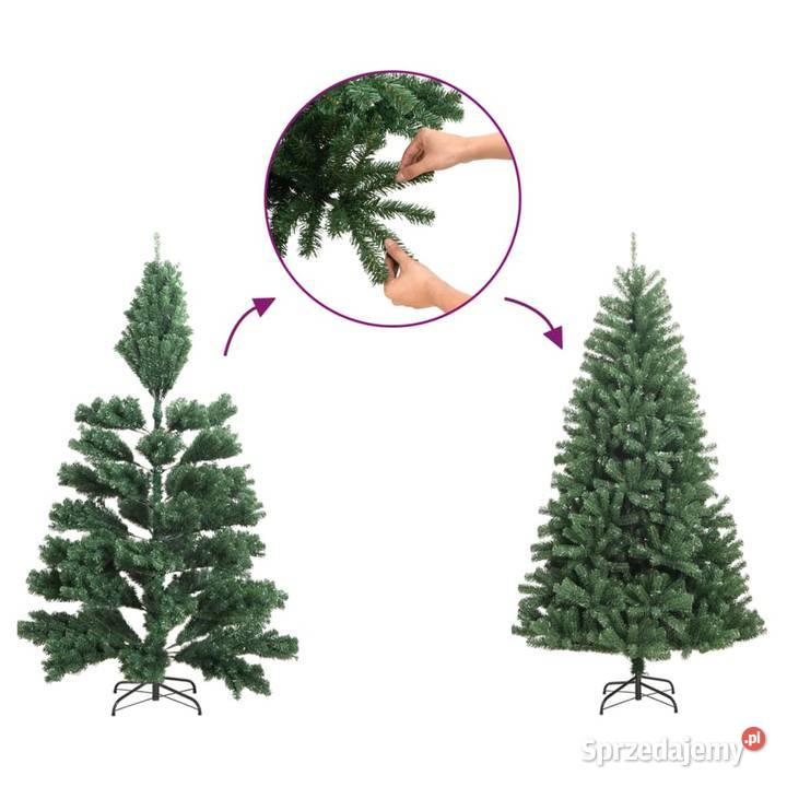 vidaXL Sztuczna choinka zawiasowa ze stojakiem sprzedam