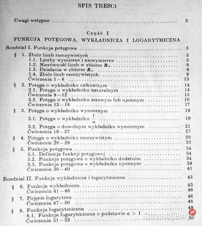 Matematyka kl 3 LO Stefan Straszewicz Chełm sprzedam