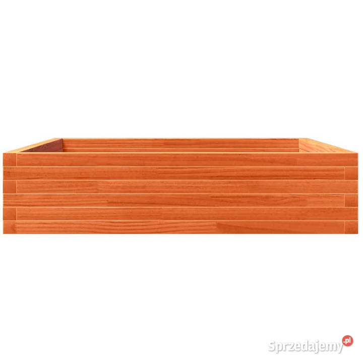 Donica ogrodowa woskowy brąz 100x100x23 drewno Warszawa