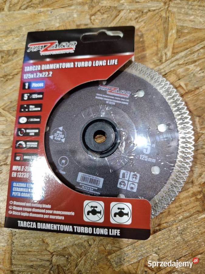 Tarcza DIAMENTOWA 125 do FAZOWANIA 45 stopni wielkopolskie Głogowa sprzedam