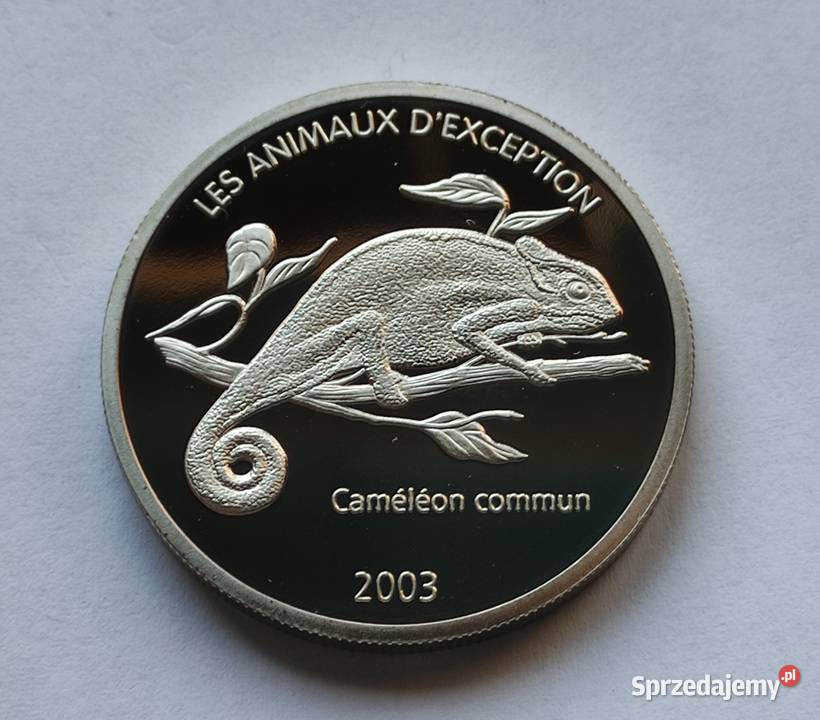 MONETA CONGO 10 FRANCS 2003 KAMELEON