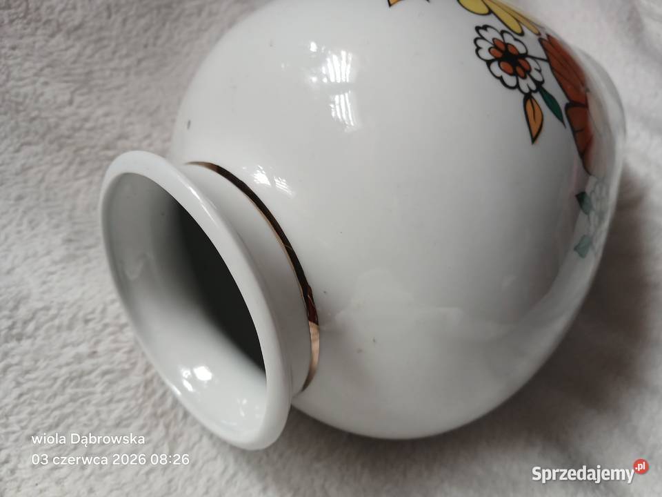 Wazon porcelana Chodzież Rękodzieło mazowieckie Warszawa