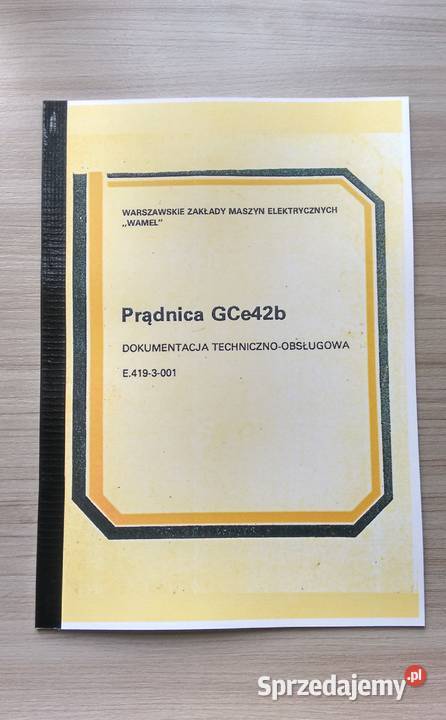 Prądnica GCe42b Pad 8 dokumentacja instrukcja Stalowa Wola