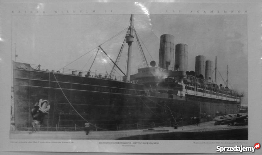 PLAKAT KAISER WILHELM II USS AGAMEMNON SZCZECIN Koszalin sprzedam