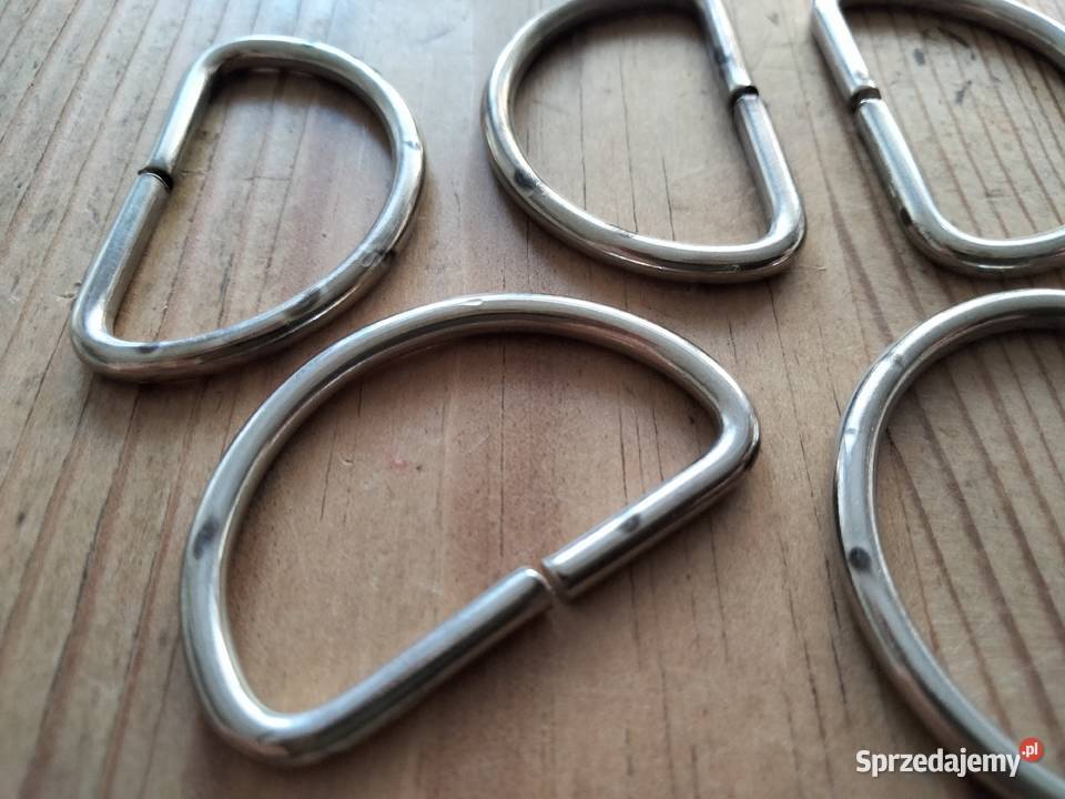 Półkółko rymarskie metalowe srebrne 37313 mm Ostrów Wielkopolski