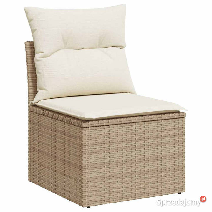 4cz sofa ogrodowa z poduszkami beżowy rattan PE Warszawa sprzedam
