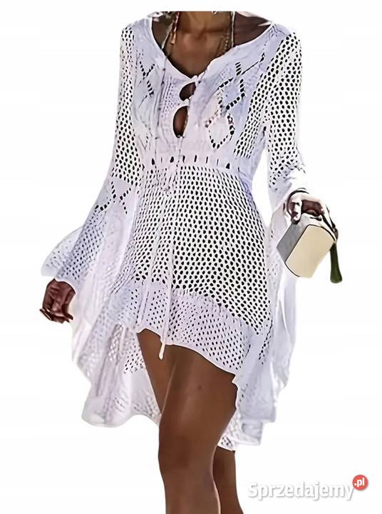 TUNIKA PLAŻÓWA KOSZULA bluzka koronka PLUS SIZE Pątnów