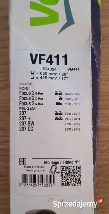 Wycieraczki Valeo Silencio Ford Focus 2 Peugeot Tczew sprzedam