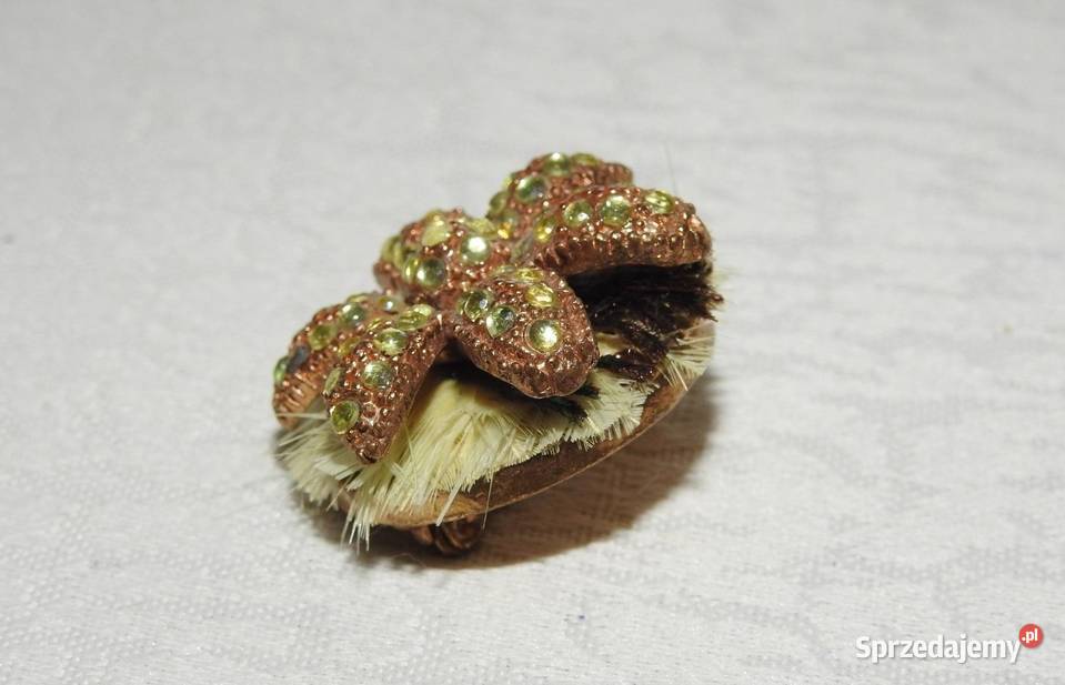 Broszka z kryształkami Przemyśl sprzedam
