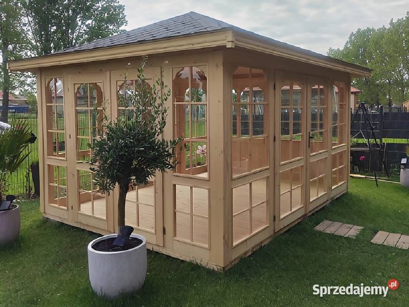 Altana 32 altanka 4x3 oszklona drzwi Parzymiechy