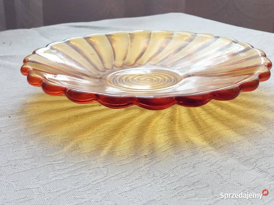 Szkło kolorowe Małe talerzyki Świdnica