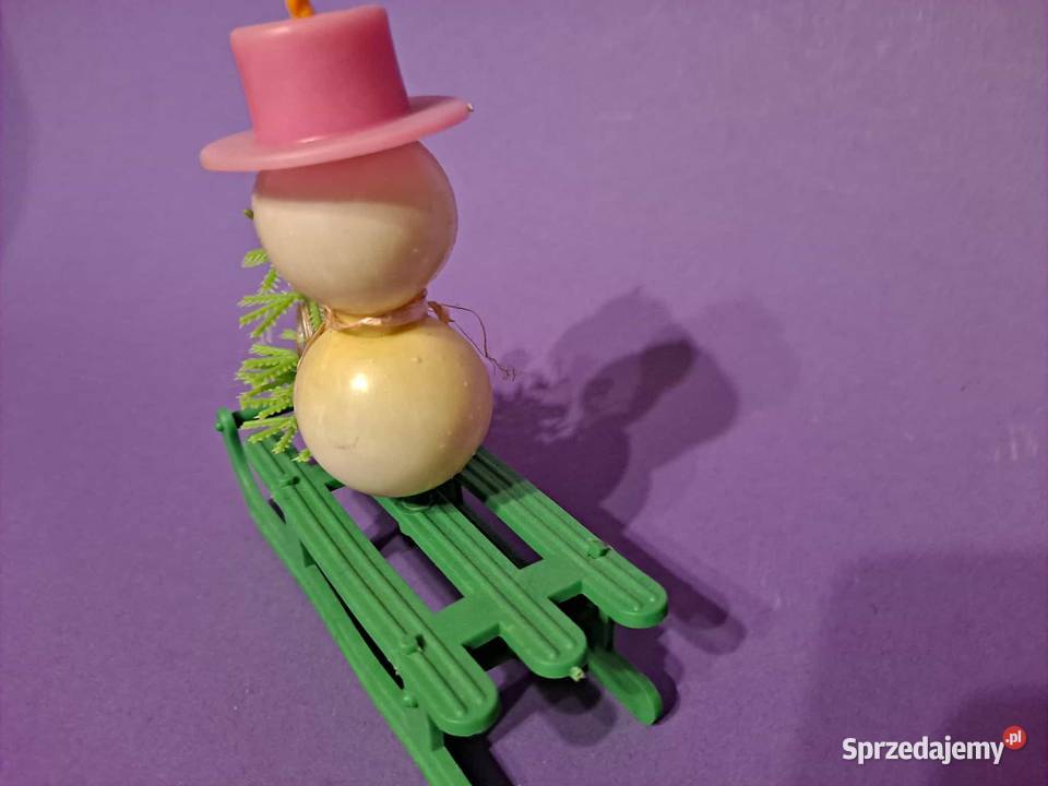 Ozdoba na choinkę PRL vintage Bałwan Antyki, Sztuka, Kolekcje Kraków sprzedam