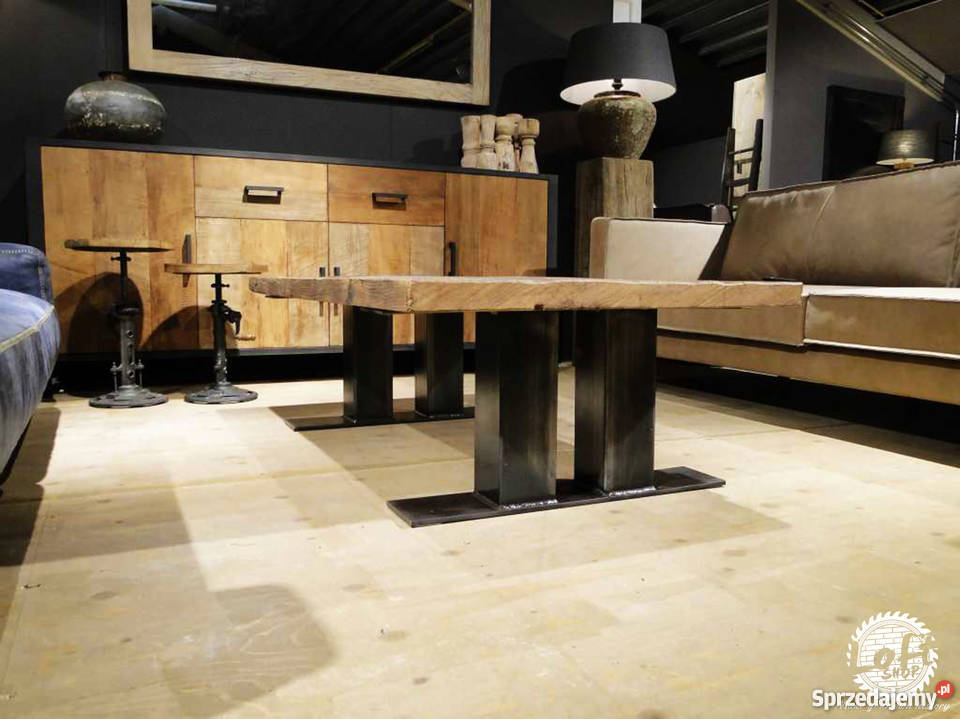 Ława kawowa industrialny loftowy Stolik kawowy Stoły, krzesła, biurka Wrocław