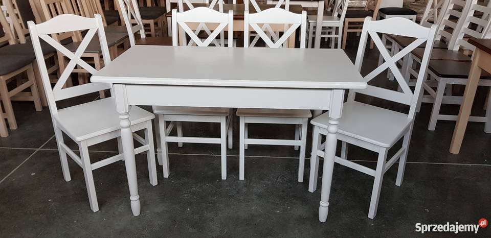 Krzyżak krzesło modne skandynawskie białe siwe sprzedam