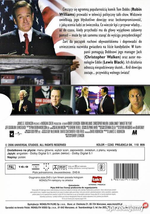 CZŁOWIEK ROKU ROBIN WILLIAMS Filmy Kalisz