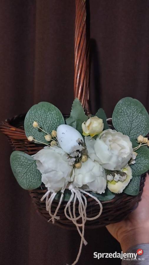 Dekoracja do koszyka wielkanocnego wianka Koszyce