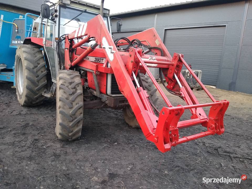 Ładowacz czołowy maileux MX460 MF 390 massey łódzkie