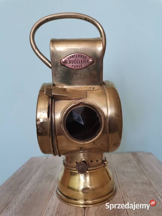Kolejowa lampa z lat 30 tych Art Deco Kraków