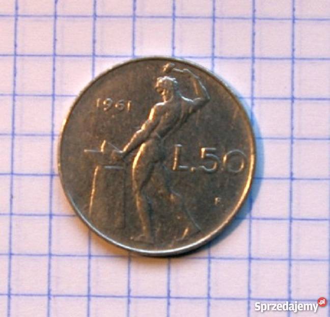 50 LIRÓW 50 LIRE 1961 WŁOCHY