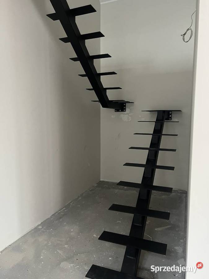 Schody Jednobelkowe jednowangowe produkcja Ostrów Wielkopolski