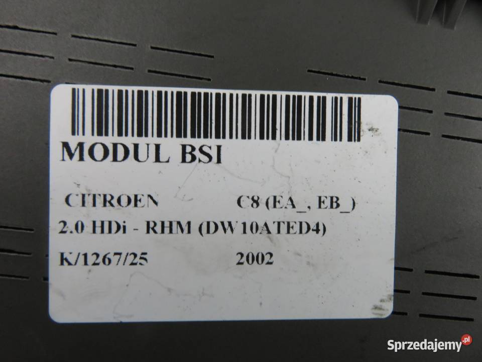 BSI CITROEN C8 20 HDi 1400310480 Skrzynki bezpieczników