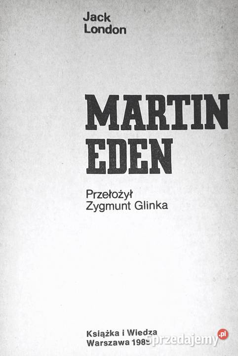 Martin Eden Jack London miękka lubelskie Chełm sprzedam
