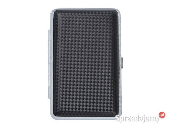 Czarna Papierośnica Skórzana SLIM na Cienkie