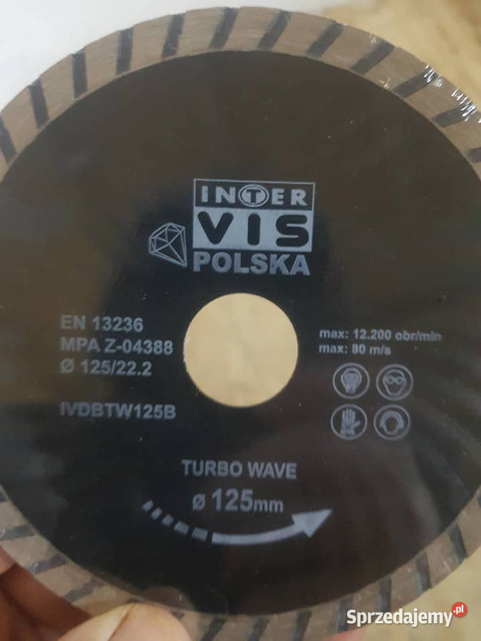 INTERVIS Tarcza diamentowa Turbo Fala 125mm Głogowa sprzedam