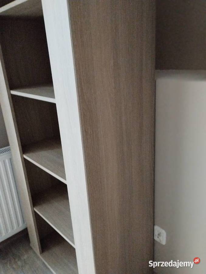 regał z półkami wnękami na książki szafka dąb sprzedam