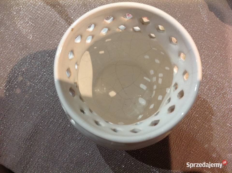 Wazon Ażurowy CERAMIC MANUFAKTURE Sygnowany lubuskie Nowa Sól