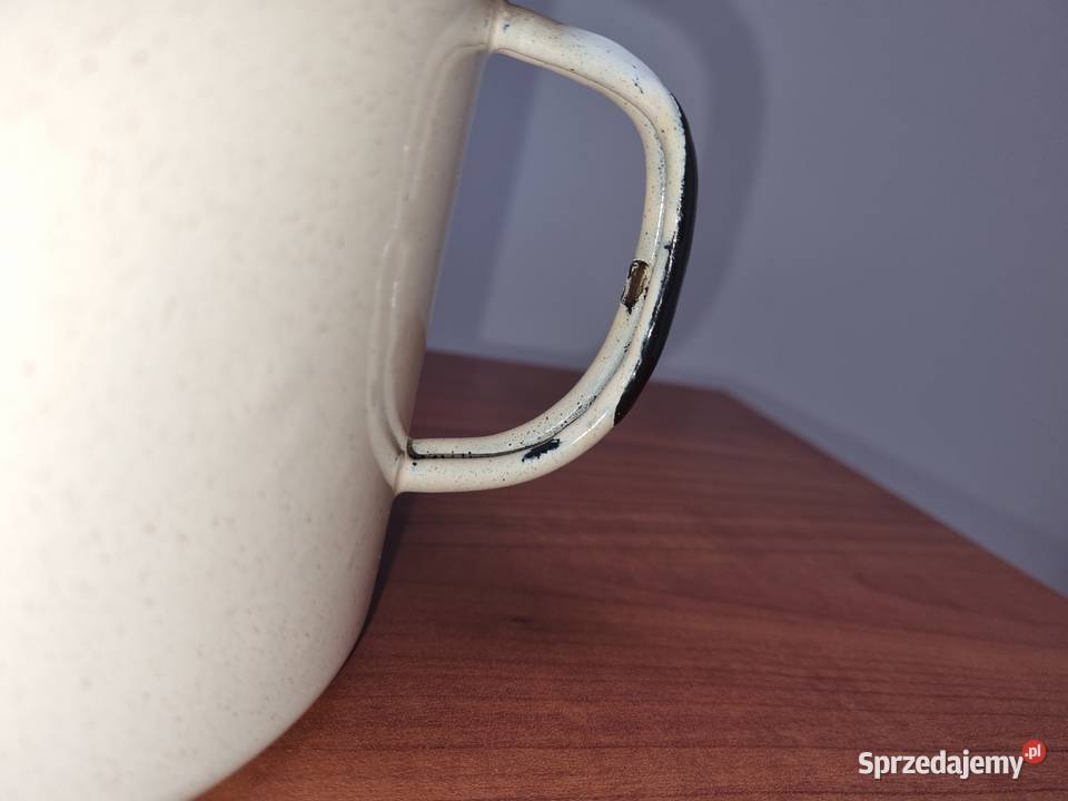 Garnek emaliowany 18 litry nowy PRL Lublin