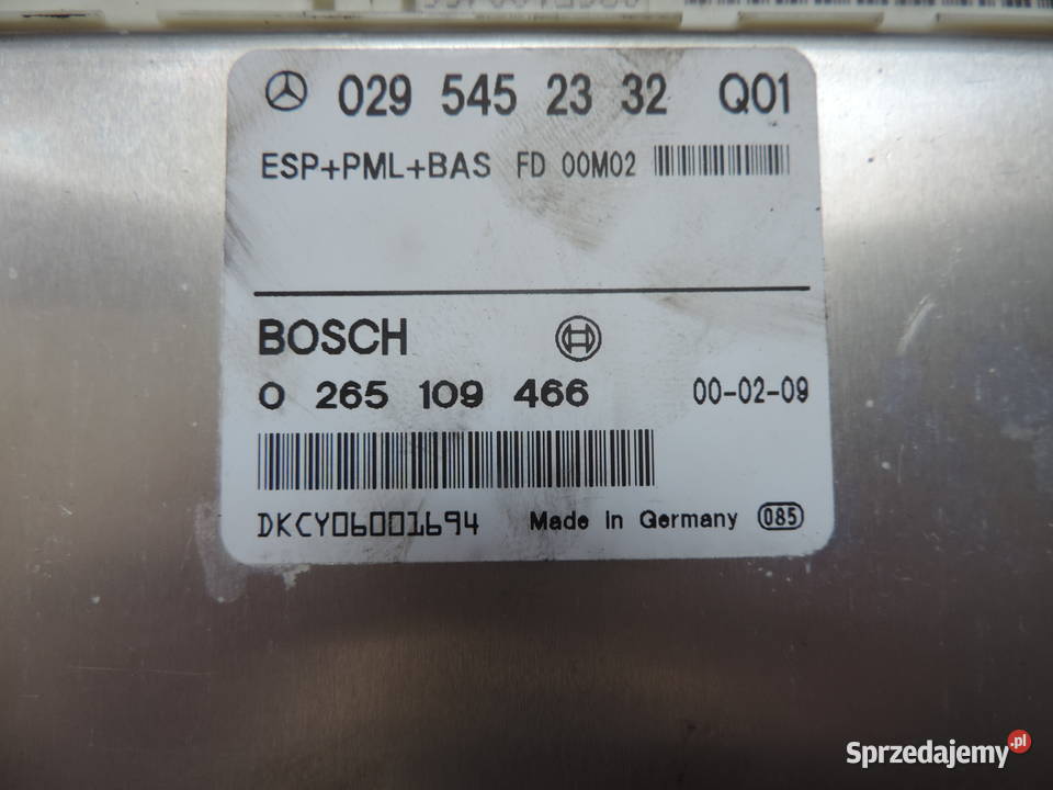 MERCEDES W210 MODUŁ STEROWNIK ESP 0295452332 Nowy Sącz sprzedam
