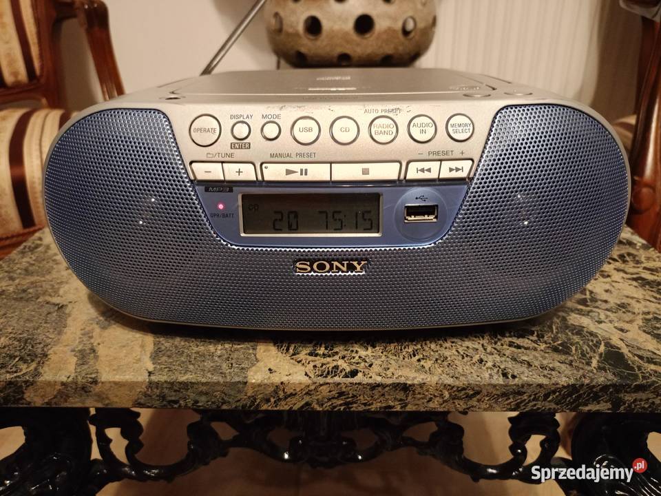 Boombox SONY ZS30CP Mp3 USB Aux Drawski Młyn