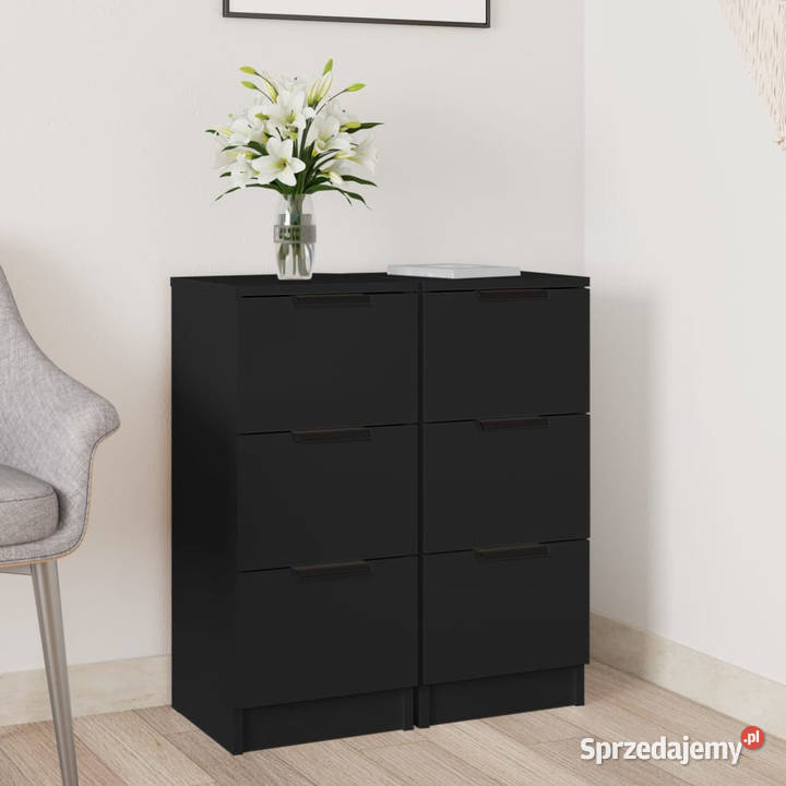 Szafki 2 czarne 30x30x70 materiał drewnopochodny mazowieckie Warszawa
