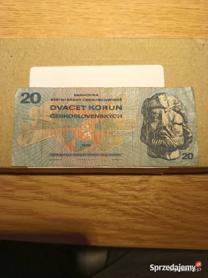 20 koron czechosłowackich z 1970 roku Wronki