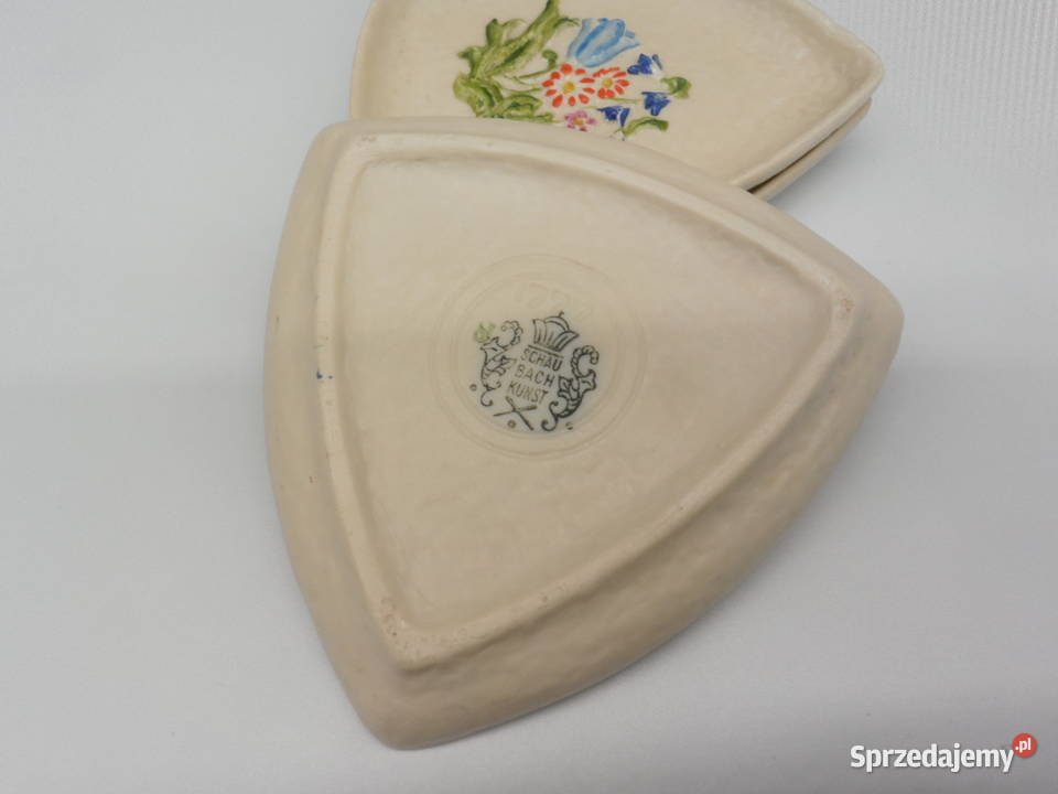 Porcelanowe talerzyki Schaubach Kunst z wypukłym Porcelana i szkło