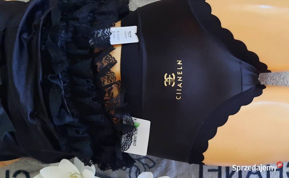 majtki panty czarne lodowy jedwab Warszawa
