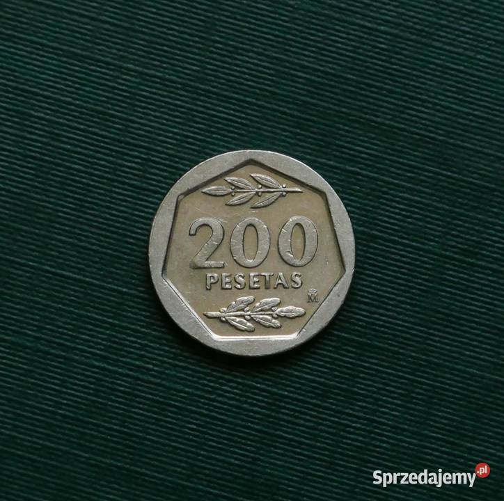 HISZPANIA 200 peset 1986r Numizmatyka Kolekcje Gliwice