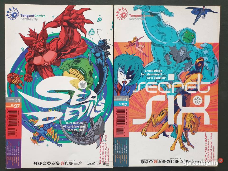 Zestaw 18 oryginalnych komiksów USA Tangent Komiksy pomorskie