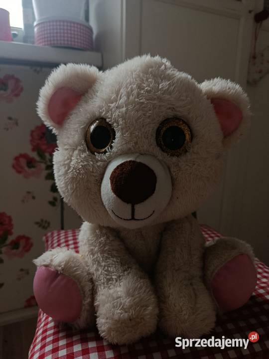 Miś duże brokatowe oczy Katowice