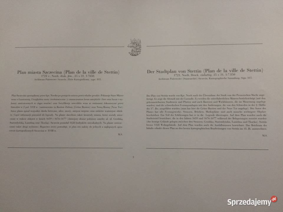 1265 Plany I Mapy Szczecina XVII Do XX Wieku 3 zachodniopomorskie