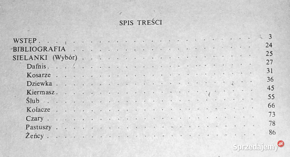 Sielanki Szymon Szymonowic Rok wydania 1985 Chełm