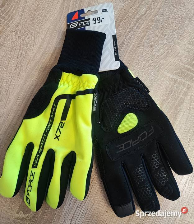 Nowe rowerowe Zimowe Force X72 grube i ciepłe Dodatki