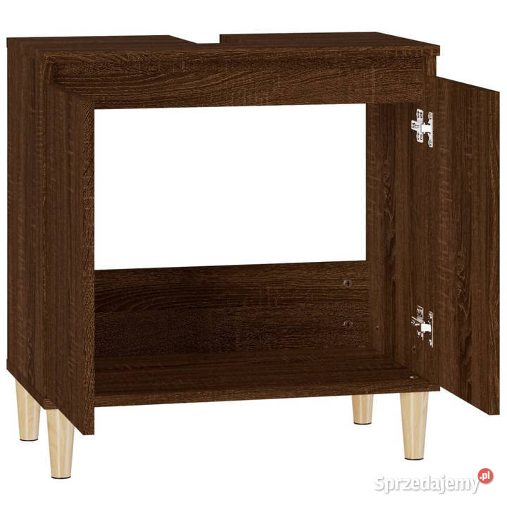Szafka pod umywalkę brązowy dąb 58x33x60 Łazienkowe