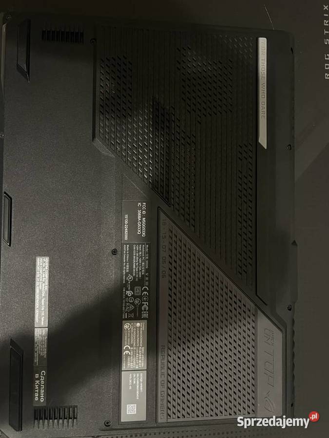 Asus rog strix G533QS rtx3080 ryzen 7 16gb ram Kraków