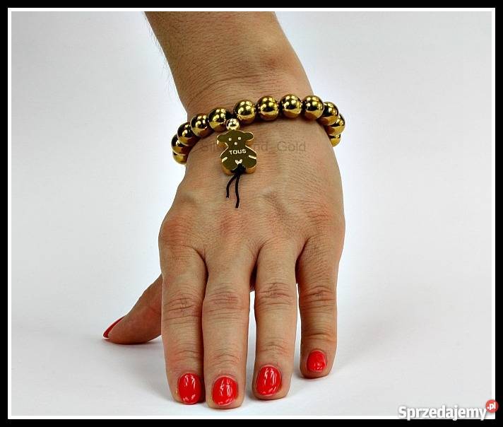 Bransoletka TOUS Złote Kulki Miś NOWOŚĆ Okazja Pozostałe Zegarki i Biżuteria