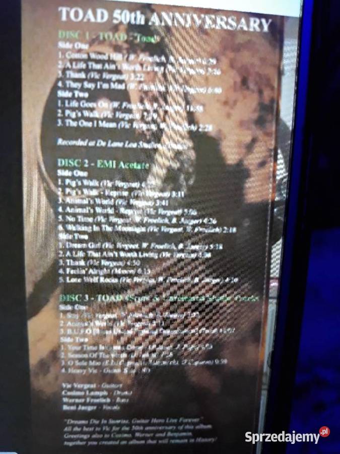 Archiwalne wykopalisk hard rocka TOAD 3 LP Płyty i kasety Rzeszów