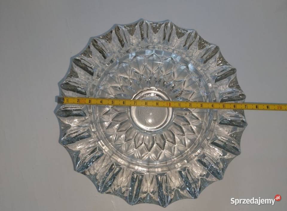 Popielnica popielniczka kryształowa duża gruba Porcelana i szkło Kołobrzeg sprzedam