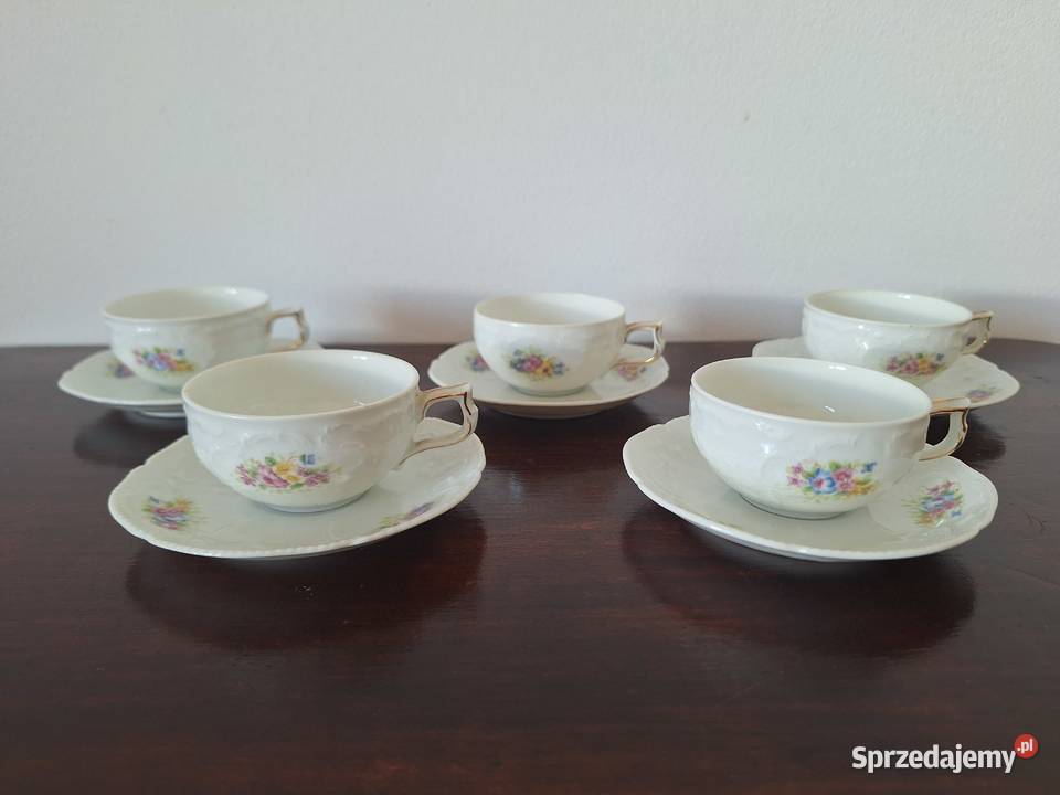 Rosenthal Sanssouci kolekcjonerski zestaw 5 duo Porcelana i szkło Gdańsk